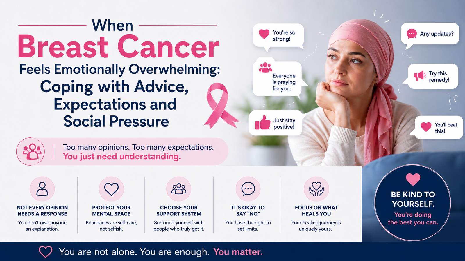 When Breast Cancer Feels Emotionally Overwhelming: Coping with Advice, Expectations and Social Pressure